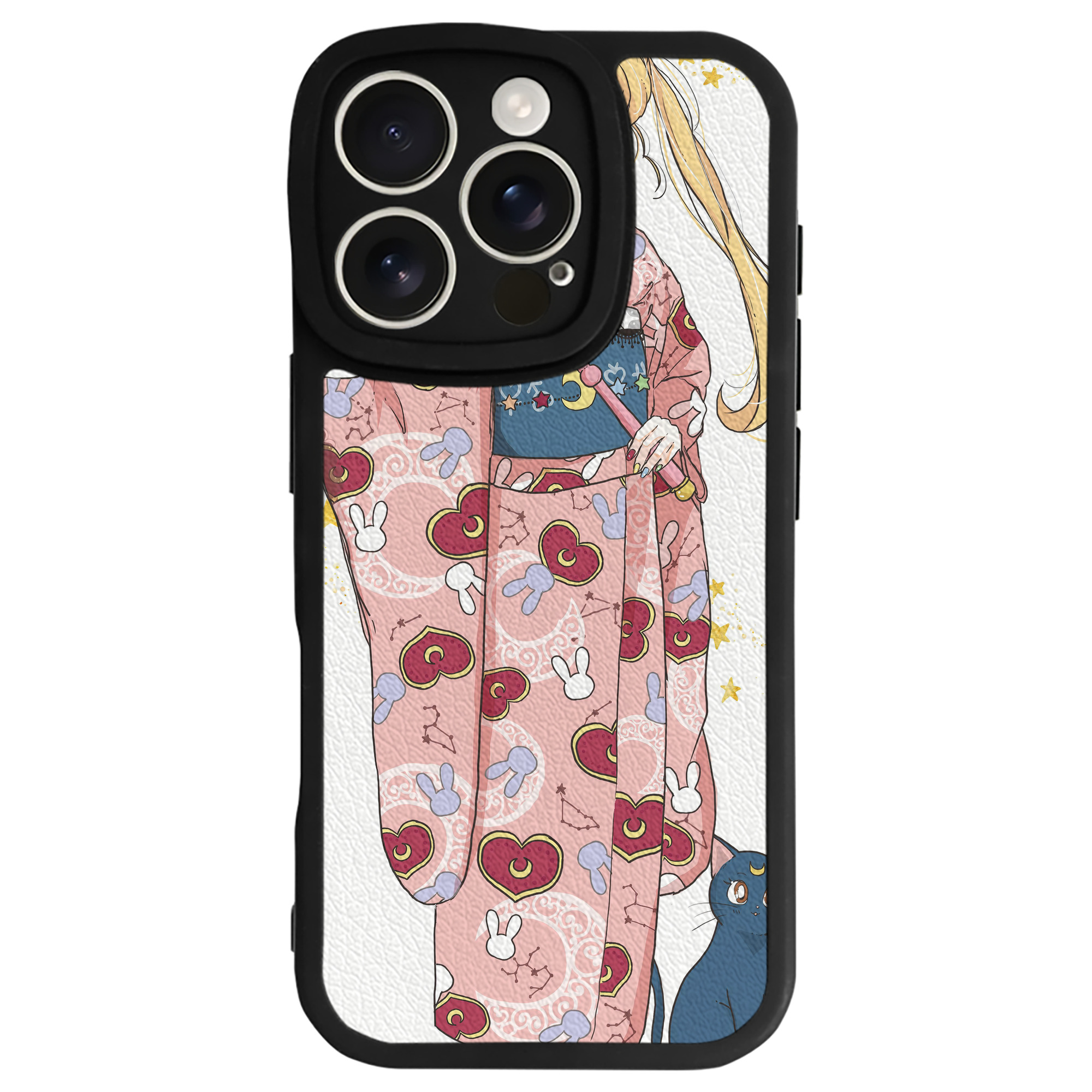（画像用） 美少女戦士セーラームーン Sailor Moon 【iPhone 16シリーズ対応】シリコンスマホケース（レザー調） 材質：シリコン